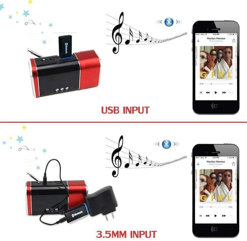 YETOR USB Bluetooth Car Adapter,Wireless Audio Adapter Music Receiver for Home,Car Stereo Sound System,Portable Speskers (Aux in) with 3.5mm Cable(Yet-M1) - Image 3
